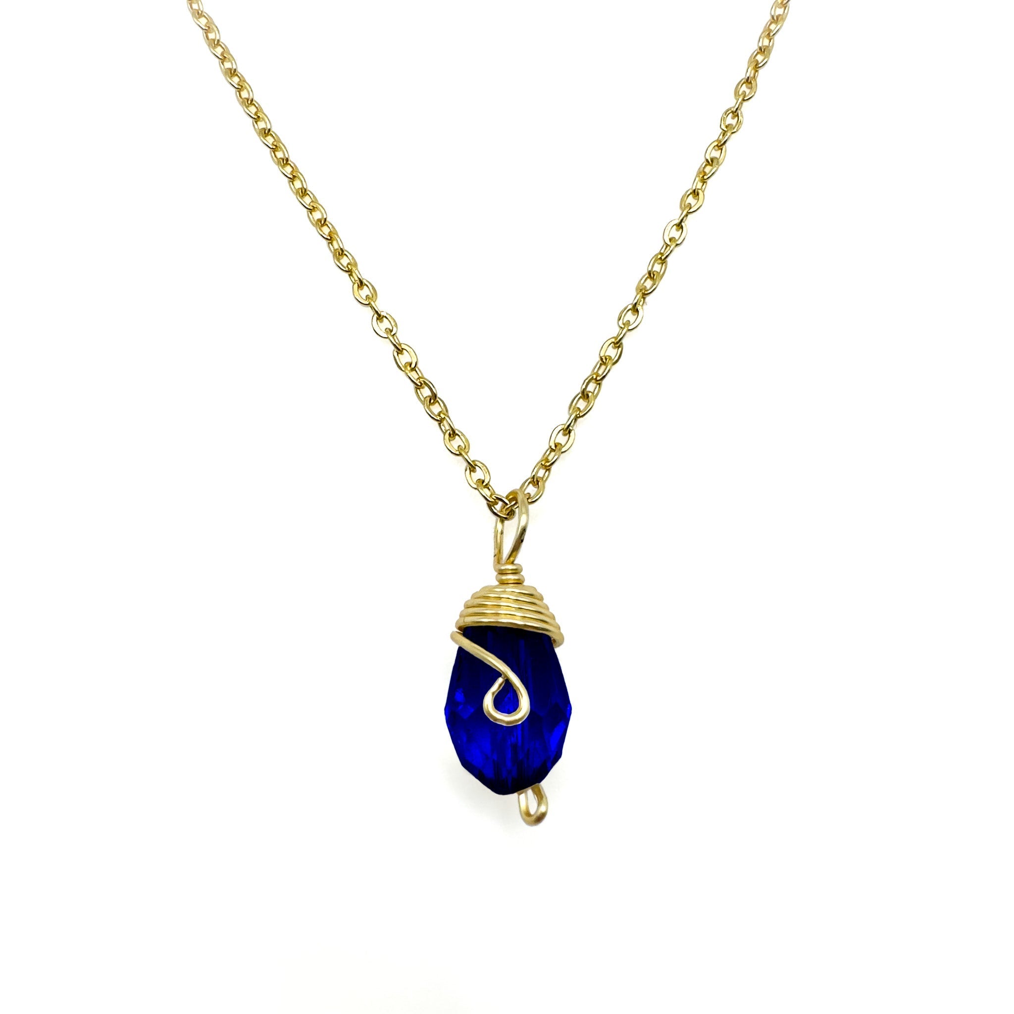 Gold Birthstone necklace